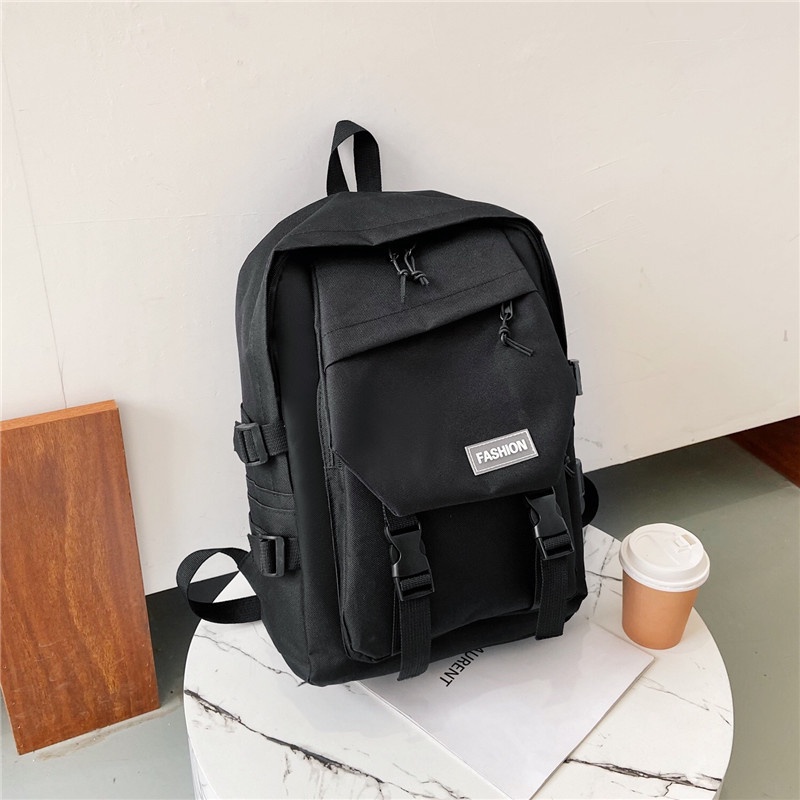 MURMURE.ID | TAS RANSEL IMPORT WANITA  ALA KOREA BACKPACK IMPORT TAS SEKOLAH KULIAH KERJA REMAJA-BLACK