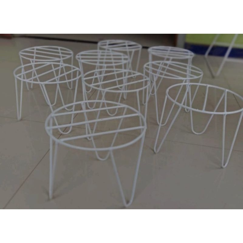 planter stand pot bunga, tatakan pot besi untuk pot bunga dll