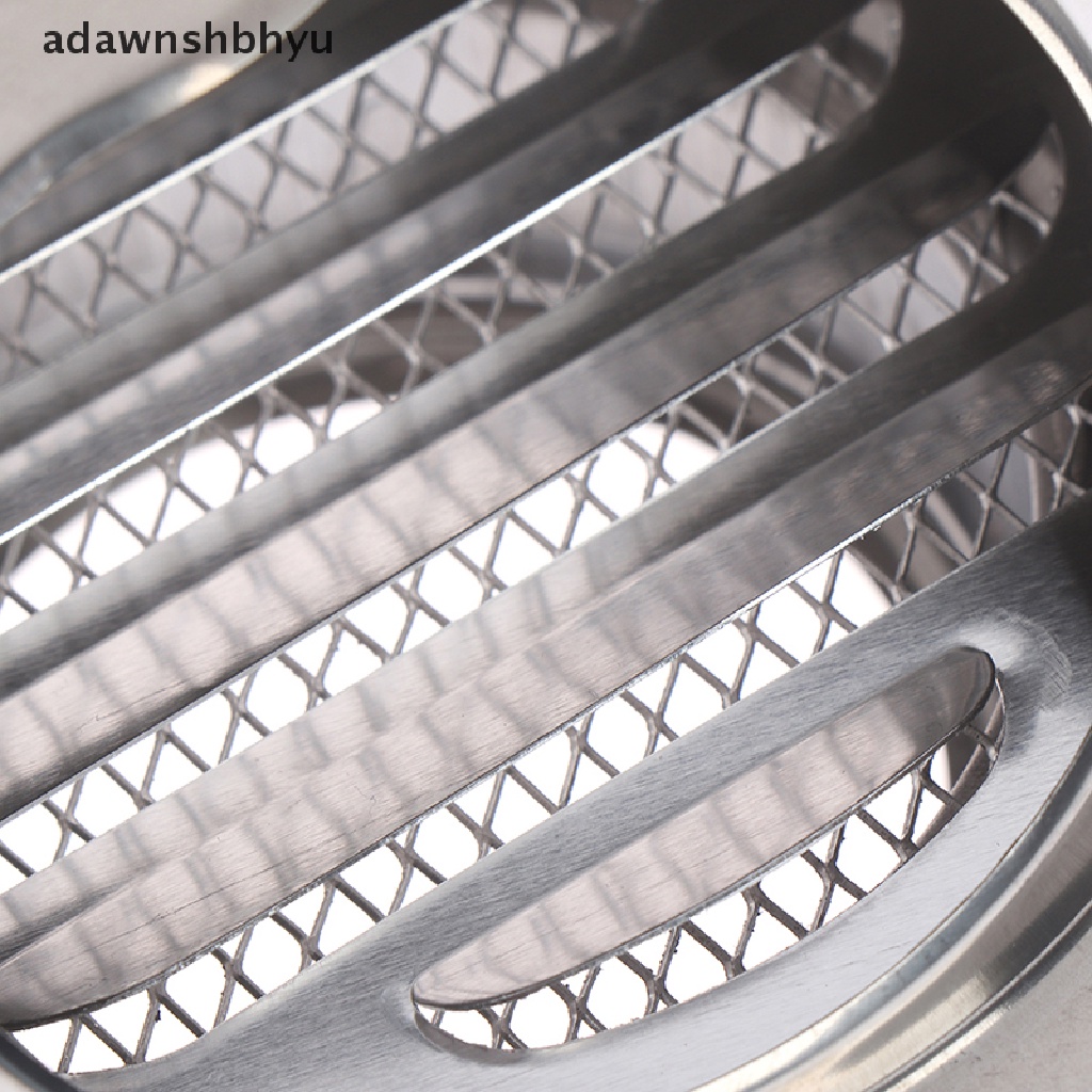 Adawnshbhyu Stainless Steel Wall Air Vent Ducting Ventilasi Exhaust Grille Penutup Outlet