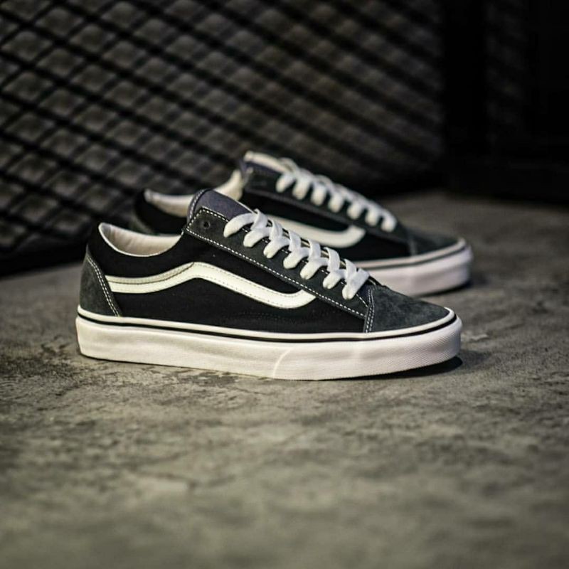 Vans Style 36 Vintage Suede Grey Black Original