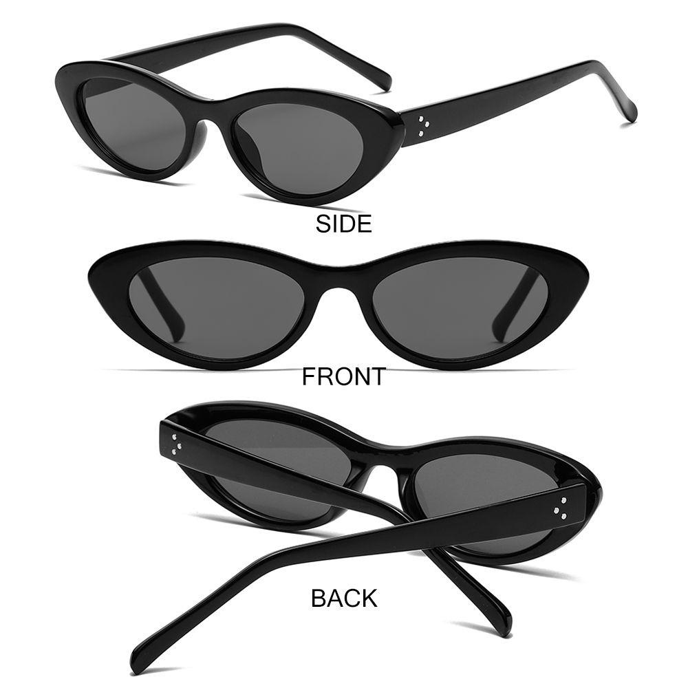 Lily Kacamata Hitam Bingkai Kecil Fashion Uv400 Hip-hop Shades