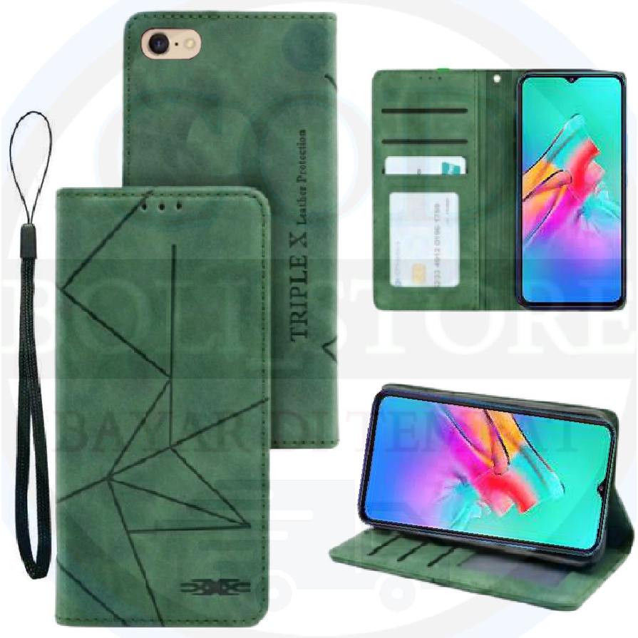 CASE HP OPPO A57/A39  TIPE LAMA Flip Case Flip Motif Dompet Casing HP Flip Motif Wallet Leather