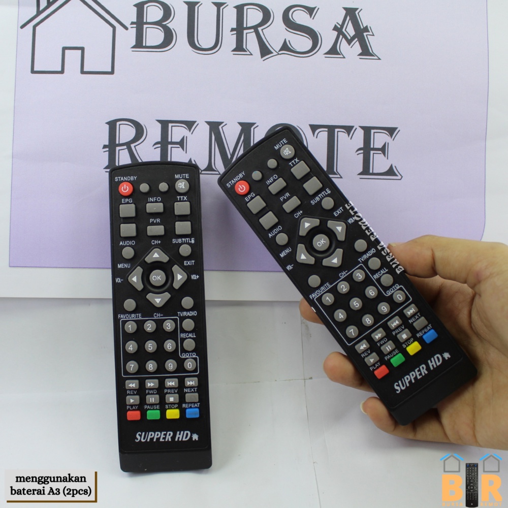 Remote Set Top Box SUPPER HD Evercross Noise Infico Advance Vitara Max Hinomaru HDTV Parafin Remot Receiver Parabola