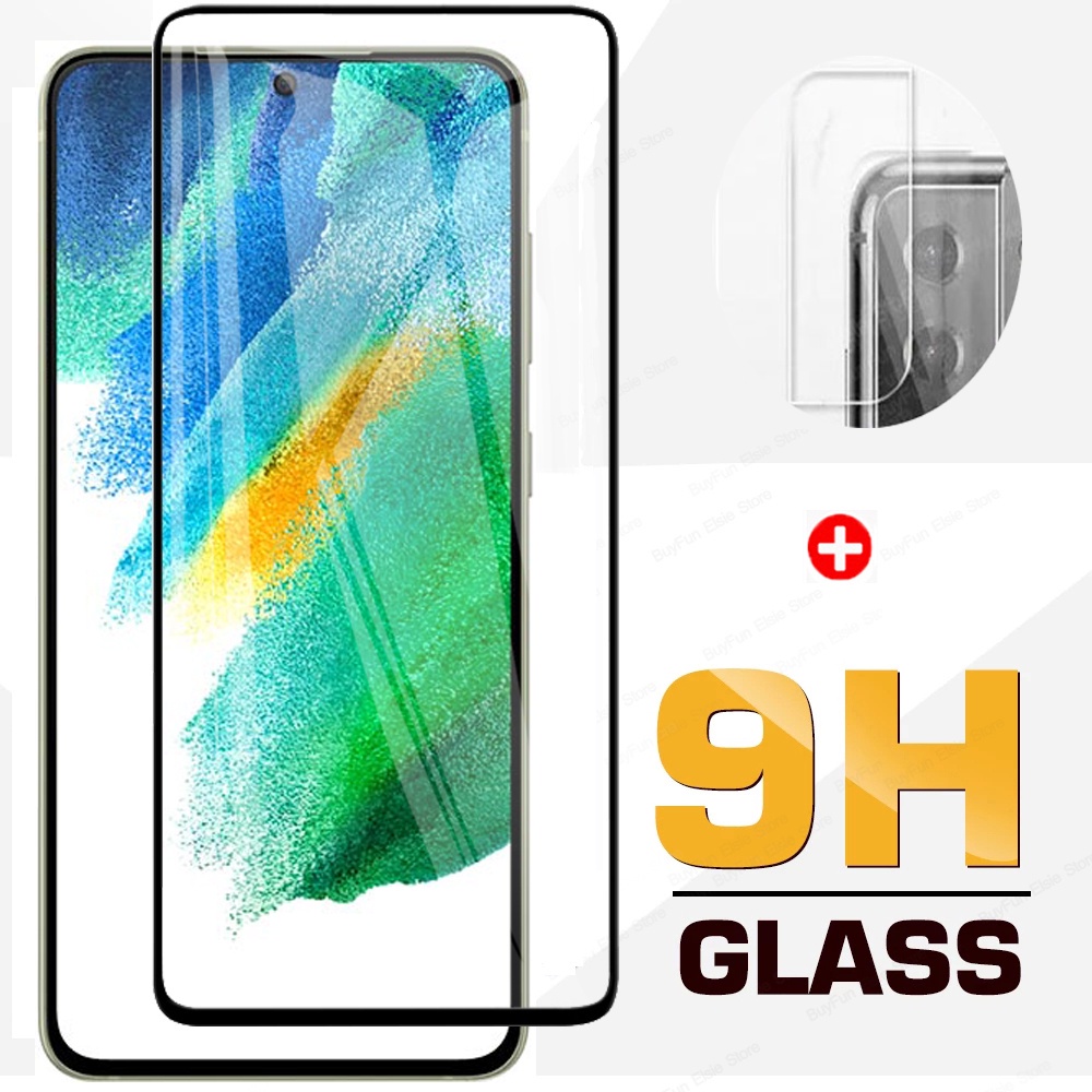 Pelindung Layar Tempered Glass Samsung Galaxy S21 Fe 5G Paket 2 in 1