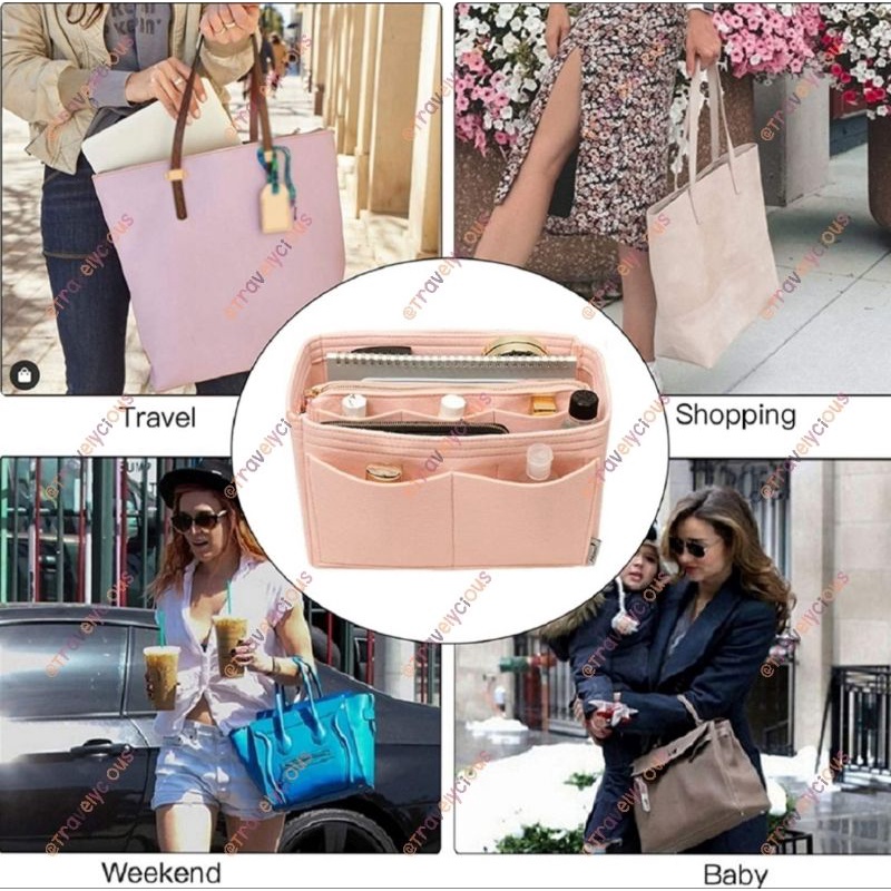 2in1 Dual in Bag Organizer For LV MM NE0N0E or Speedy Tote Bag Set B01/B02