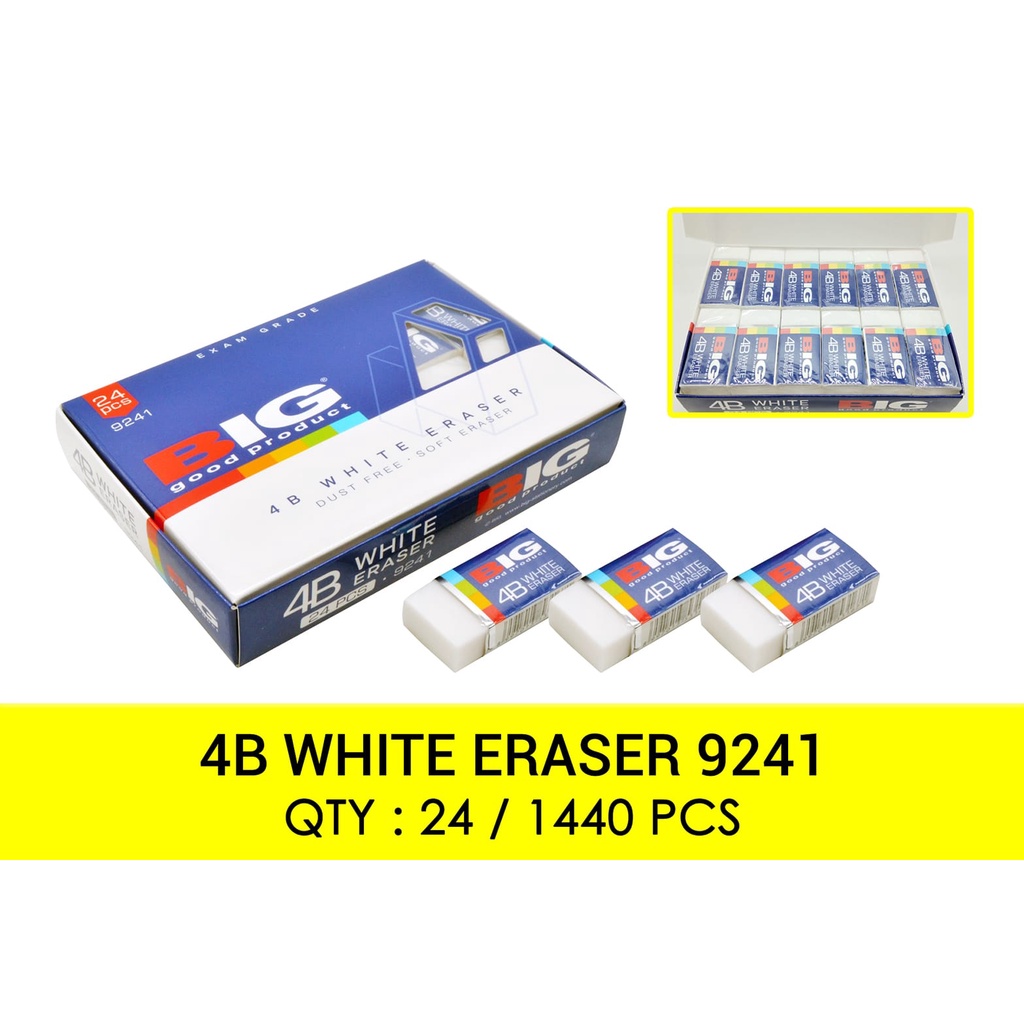 

STIP / PENGHAPUS B24 9241 PUTIH BIG / ERASER / WHITE ERASER