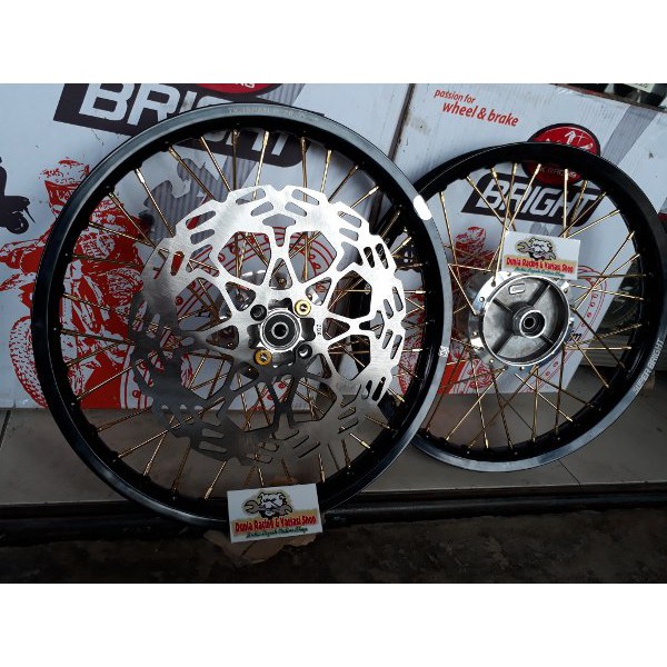 BRILIANT Velg paket TK japan motor satria150 fu set komplit plus piringan cakram dan sudah
