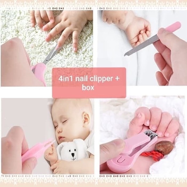 gunting kuku bayi 4 in 1 / baby nail clipper/ baby manicure set ok  good quality