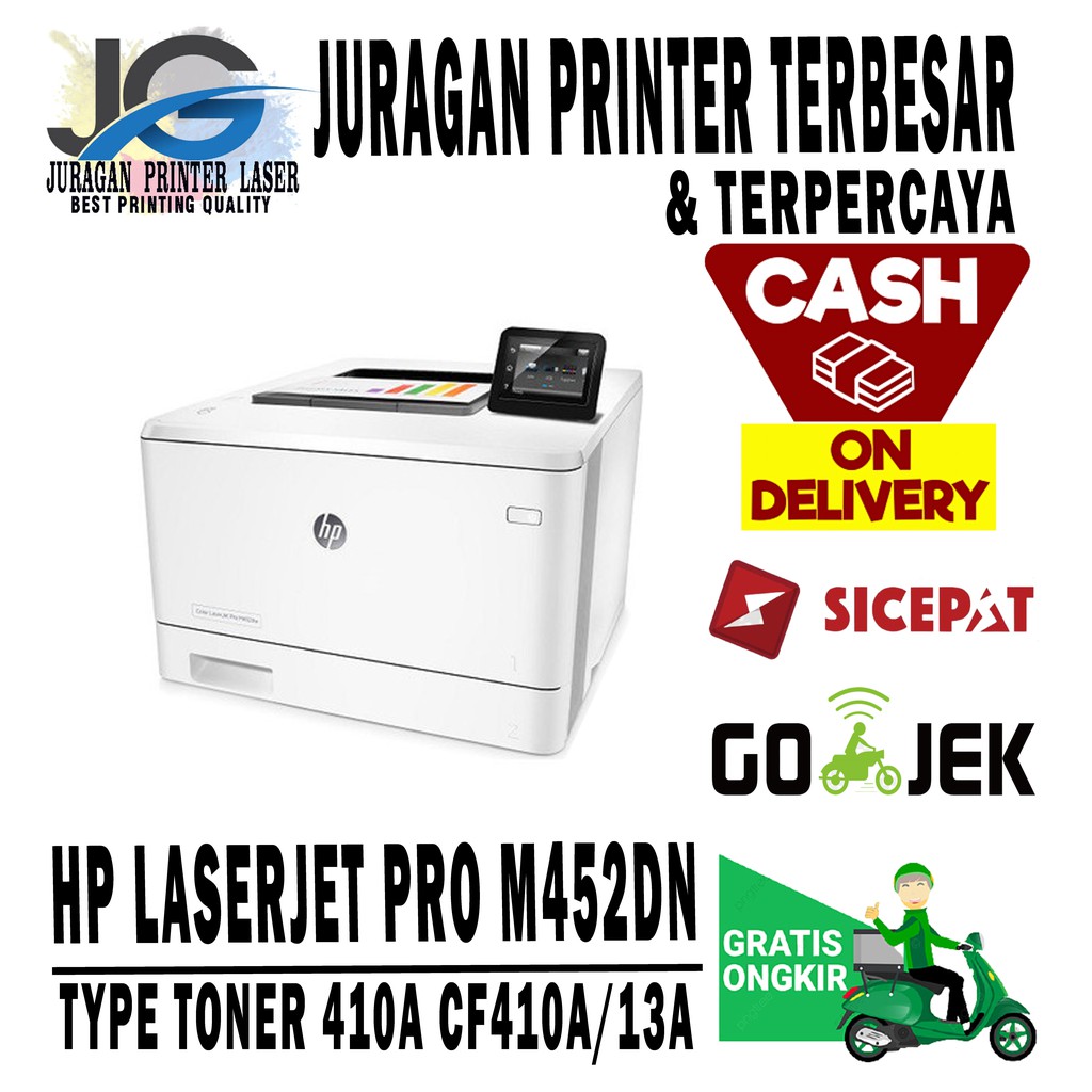 Jual Printer HP LaserJet Pro M452dn - Printer Laser Color A4 | Shopee ...