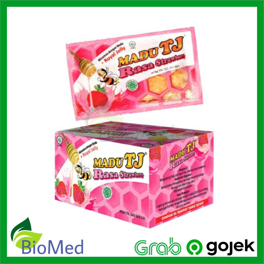 MADU TJ Strawberry 1 dus Suplemen Vitamin Kesehatan Daya Tahan Tubuh