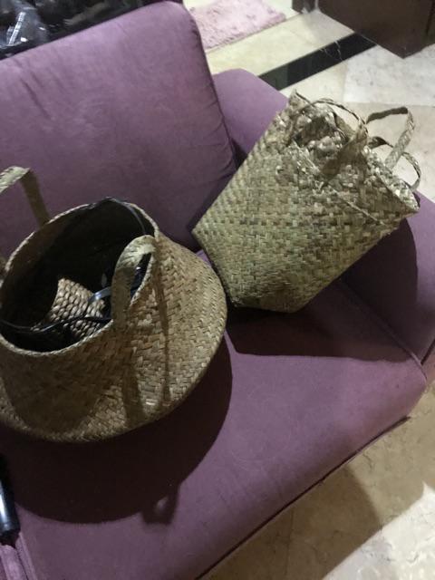 Keranjang Anyaman Purun D20cm