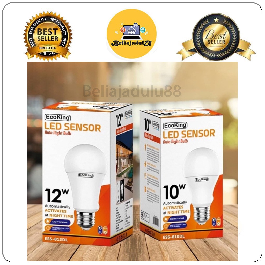 Beliajadulu88 Lampu LED Sensor 10 dan 12 Watt ( Light Sensor ) Ecoking