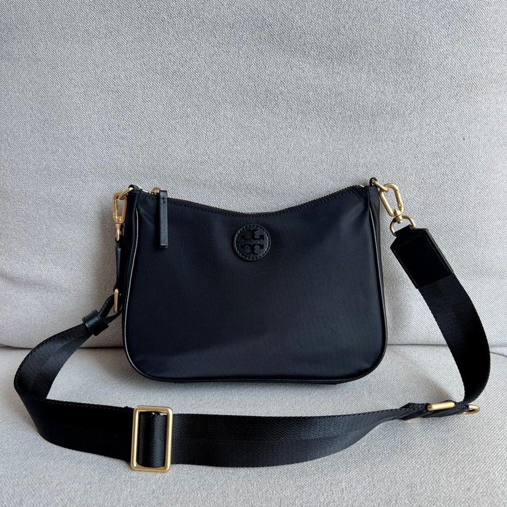 TAS WANITA TORY BURCH MINI WEB HOBO NYLON