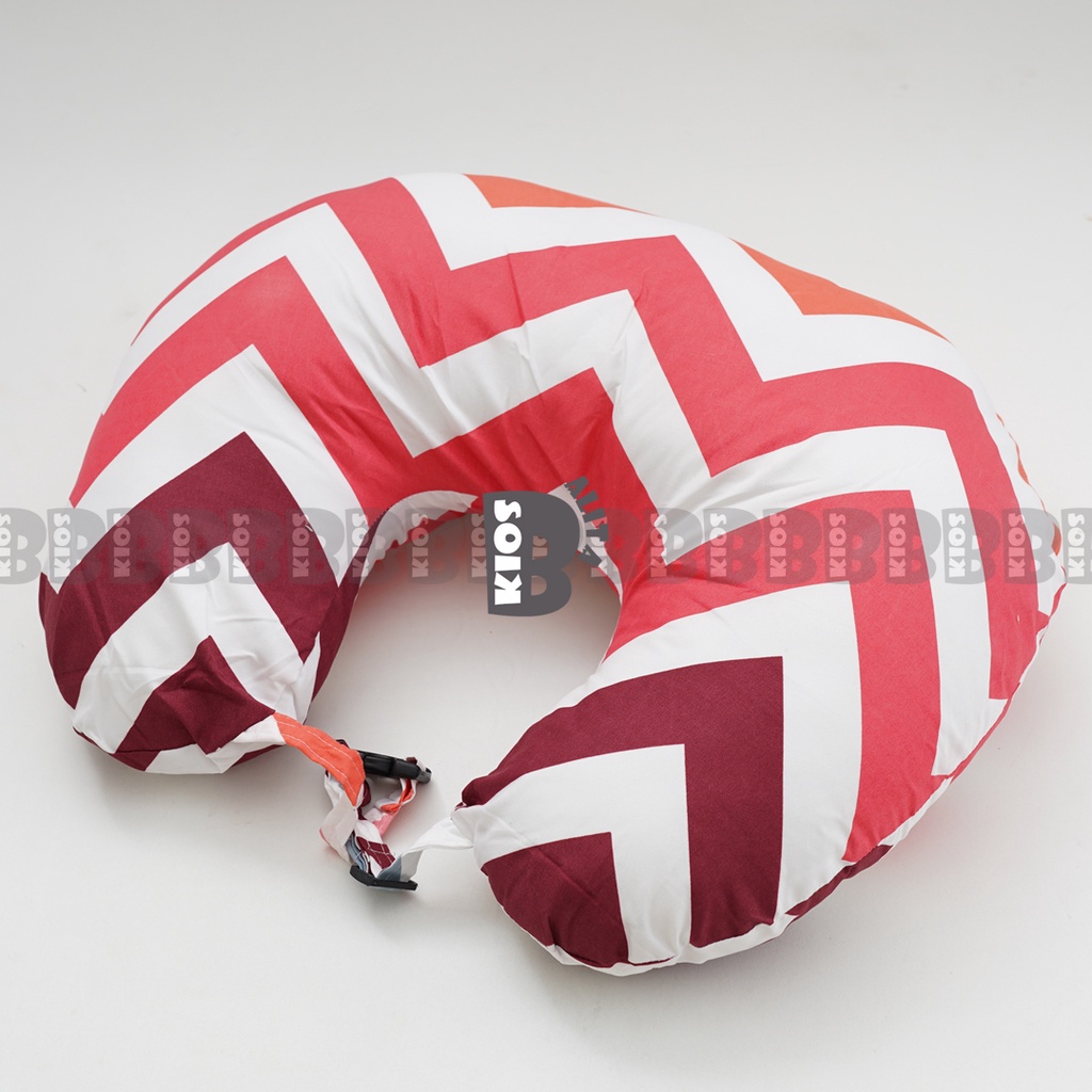 JUMBO BANTAL MENYUSUI BAYI / UKURAN JUMBO BANTAL IBU MENYUSUI ASI / NURSING PILLOW BUSUI BANSU-PINK ZIGZAG