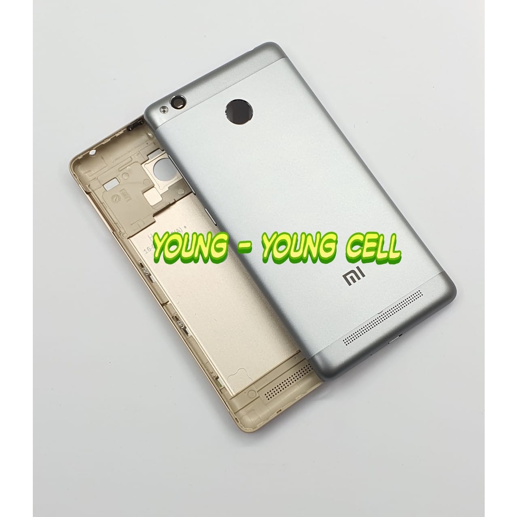 BACKDOOR XIAOMI REDMI 3S / REDMI 3 PRO BAHAN METAL / BACK COVER / TUTUP BELAKANG / BATERAI