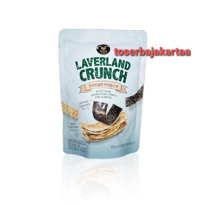 

Laverland Crunch Fish and Seaweed Chips Original 30gram