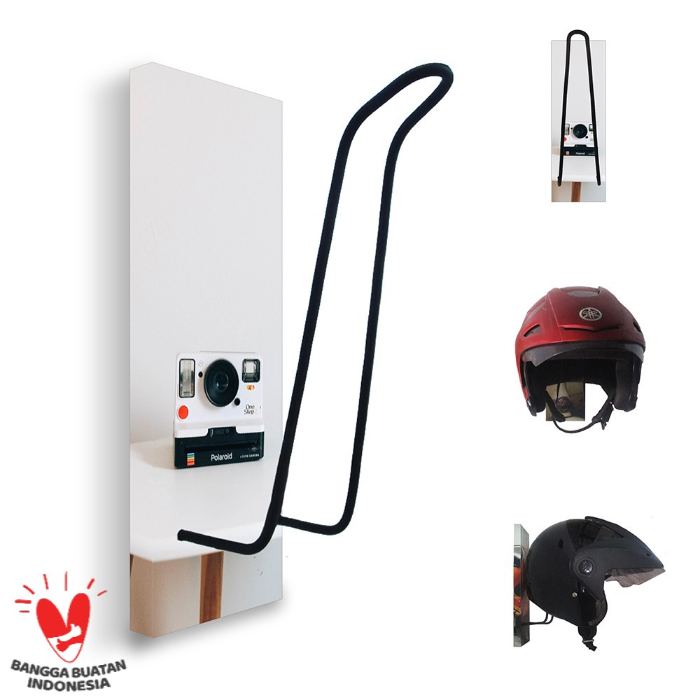 GANTUNGAN HELM - TEMPAT HELM - RAK HELM MOTOR - CAMERA 107