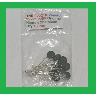 QTy 10 Pcs TNR 9V221K Varistor 9V221 220V Original Nippon Chemicon