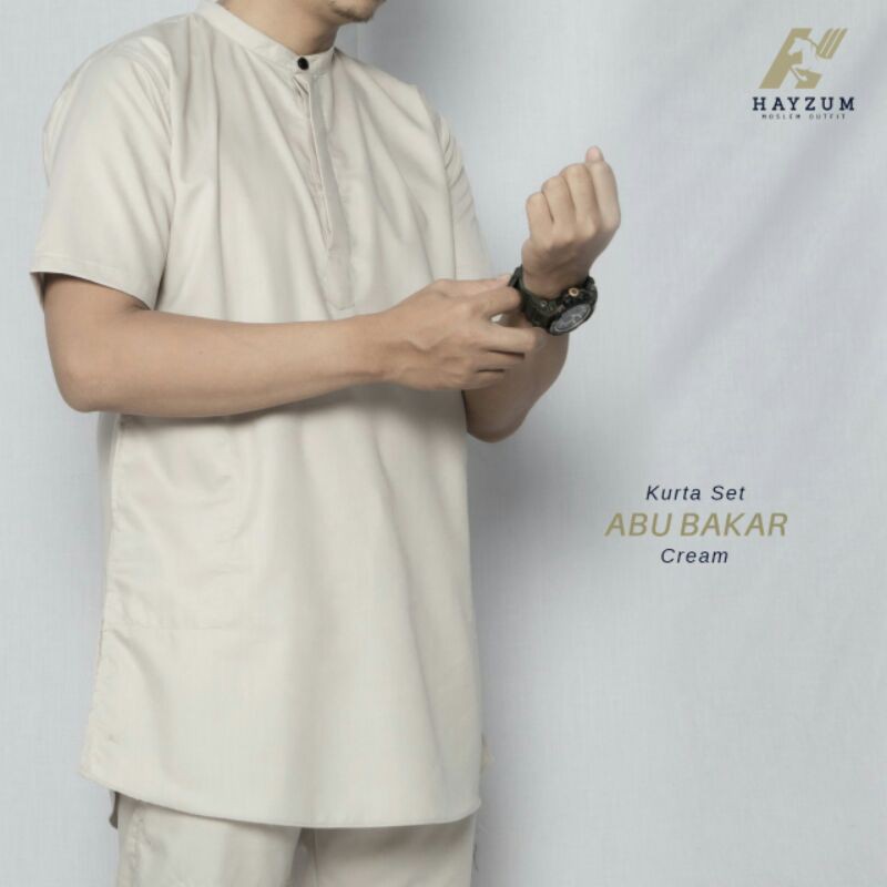 Kurta Dan Sirwal Abu Bakar by Hayzum ( Kurta 150rb dan Celana 150rb Di Jual TERPISAH )