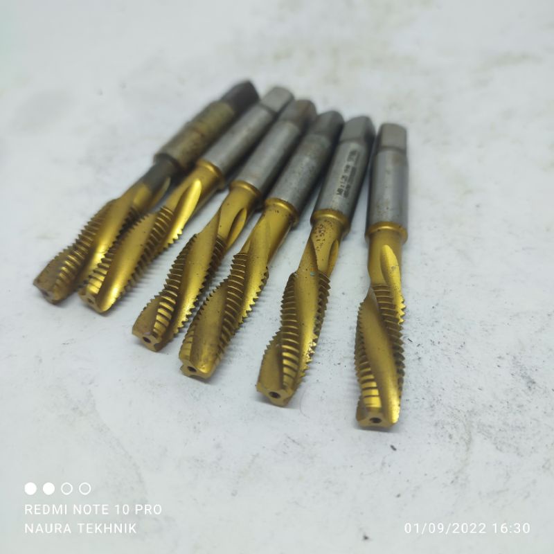 Tap M8×1, 25 OH4 OSG Helix Tap mesin Hand tap M8 Tap bekas Tap spiral