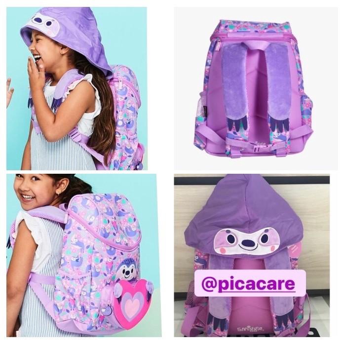 Smiggle Backpack Characters Junior Hoodie Unicorn Pink Tas Original