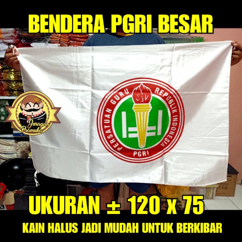 BENDERA PGRI BESAR UKURAN 120 x 75cm