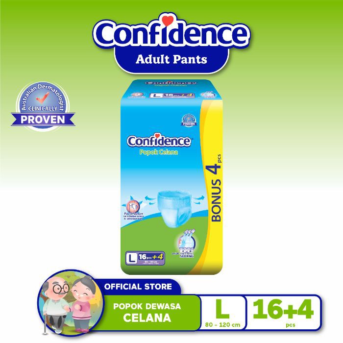 Confidence Adult Pants Popok Dewasa L16 bonus 4 / XL16 / XXL10