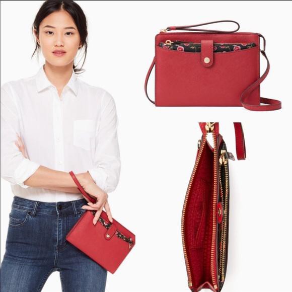 tas kate spade roxanna laurel way large rooster red