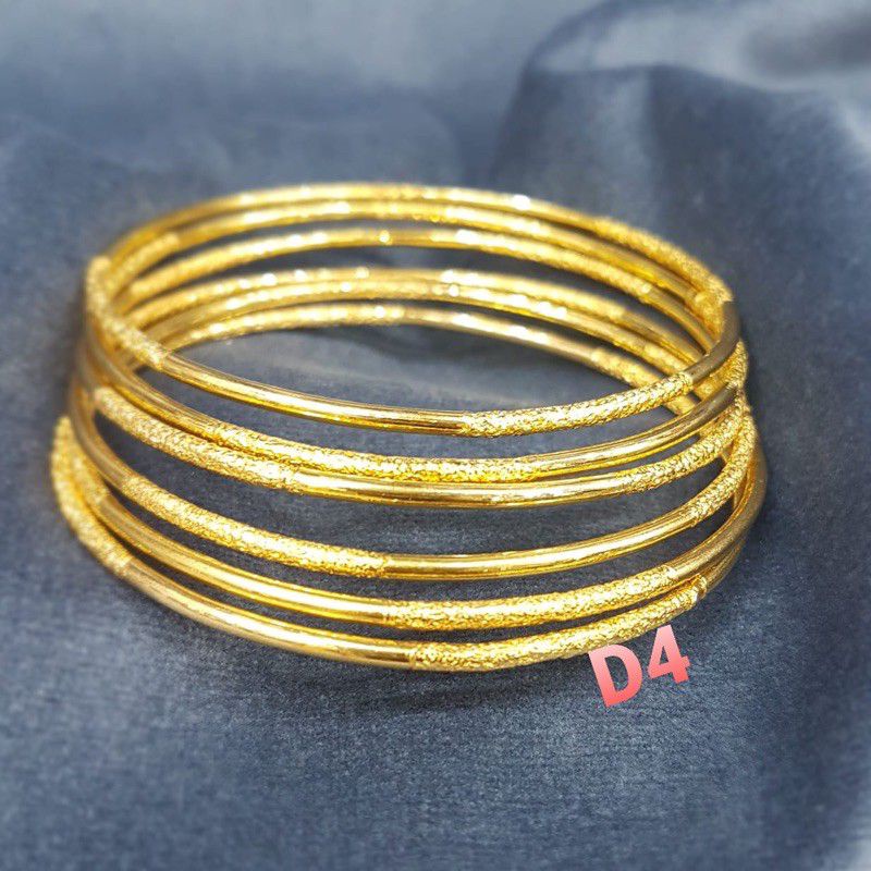 Gelang keroncong lapis emas 24k /replika, tahan lama,awet,persis seperti asli,tahan,cantik