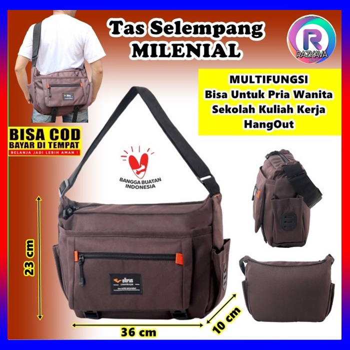 Tas Sling Bag Kekinian Model Classic Slingbag Distro Casual Selempang Murah Original Samping Wanita 