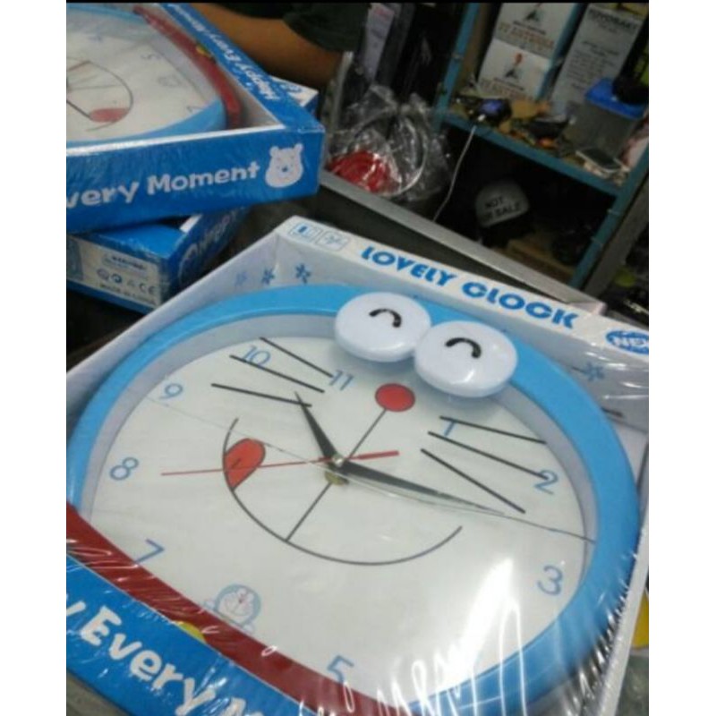 NEW PRODUK...!!! JAM DINDING KEPALA DORAEMON