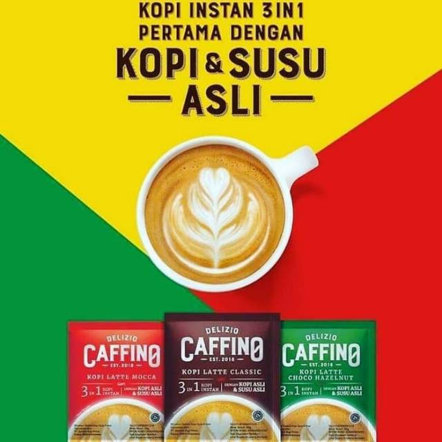 Caffino 3 in 1 kopi latte instant  sachet 20 gram