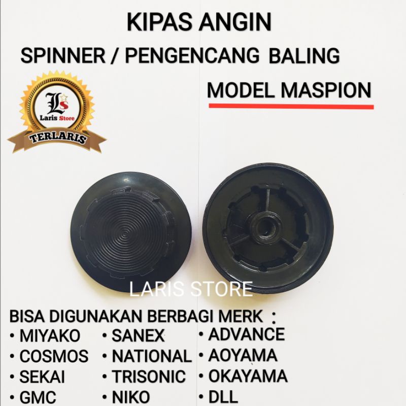 Spinner Pengencang Pengunci Baling Kipas Angin Model Maspion