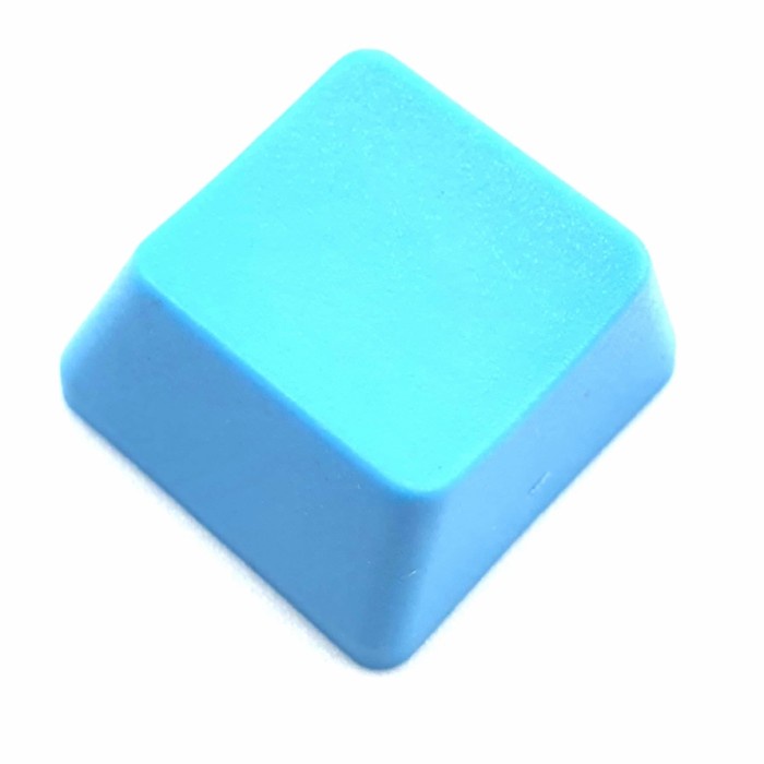 Keycap PBT 1U blue polos blank replacement keyboard button tombol