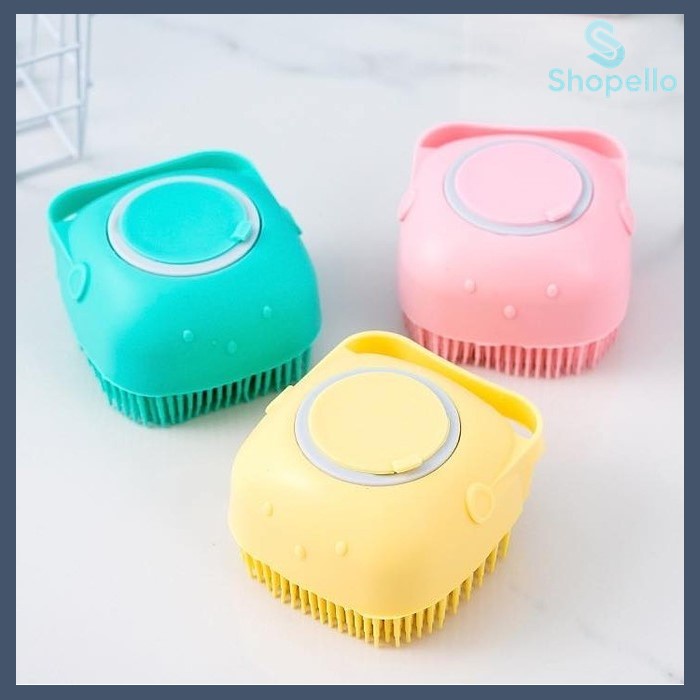 SHOPELLO - Sikat Mandi Silikon Sikat Badan Mandi Bubble Bath Shower Brush Silicone Dispenser