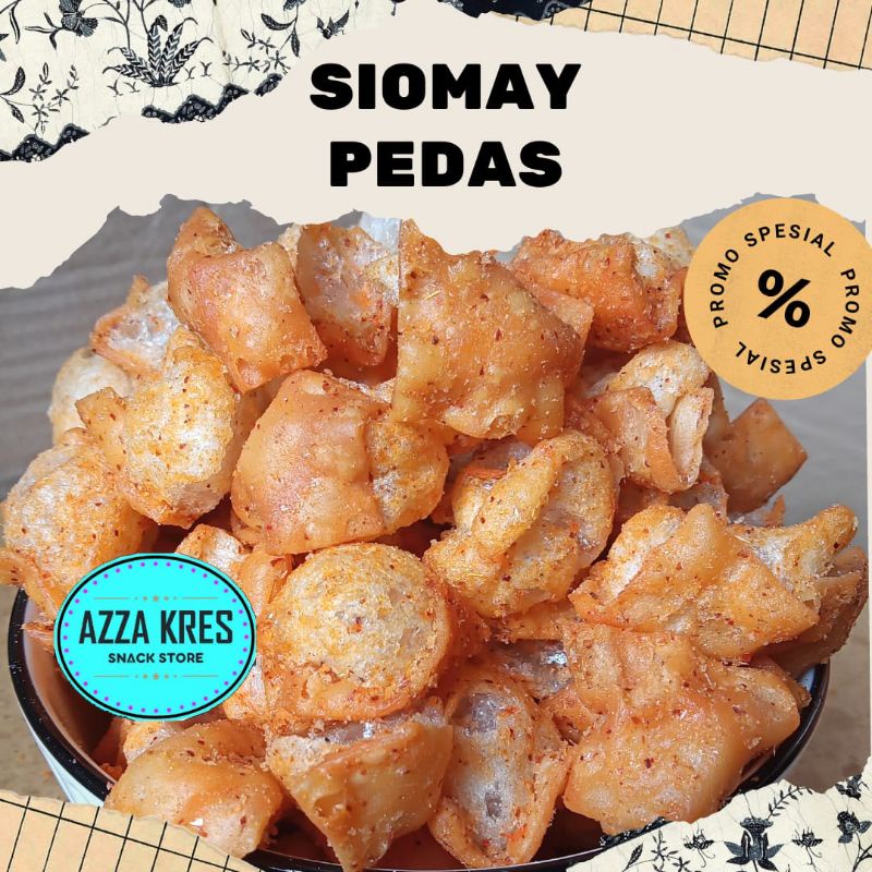 Siomay Kering Pedas Snack Kekinian - Azzakres