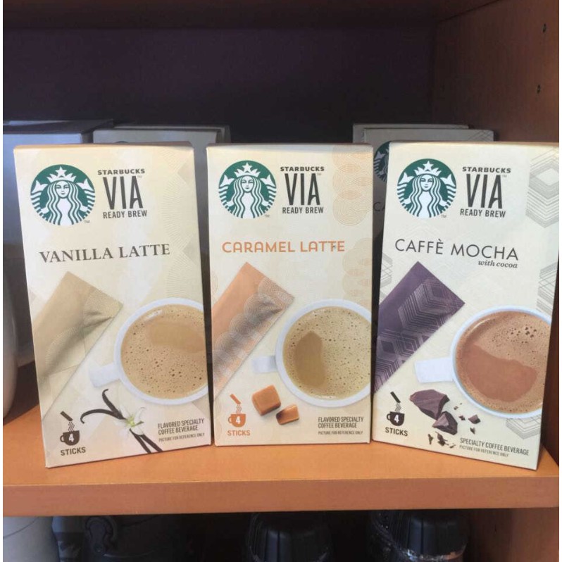 

[READY STOCK] Starbucks VIA Instant Coffee Vanilla Latte and Caffe Mocha