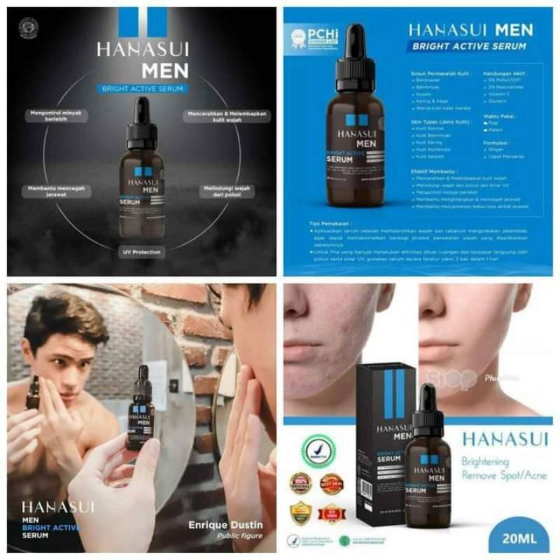 HANASUI SERUM MEN (20ml) | Hanasui Men Bright Active Serum
