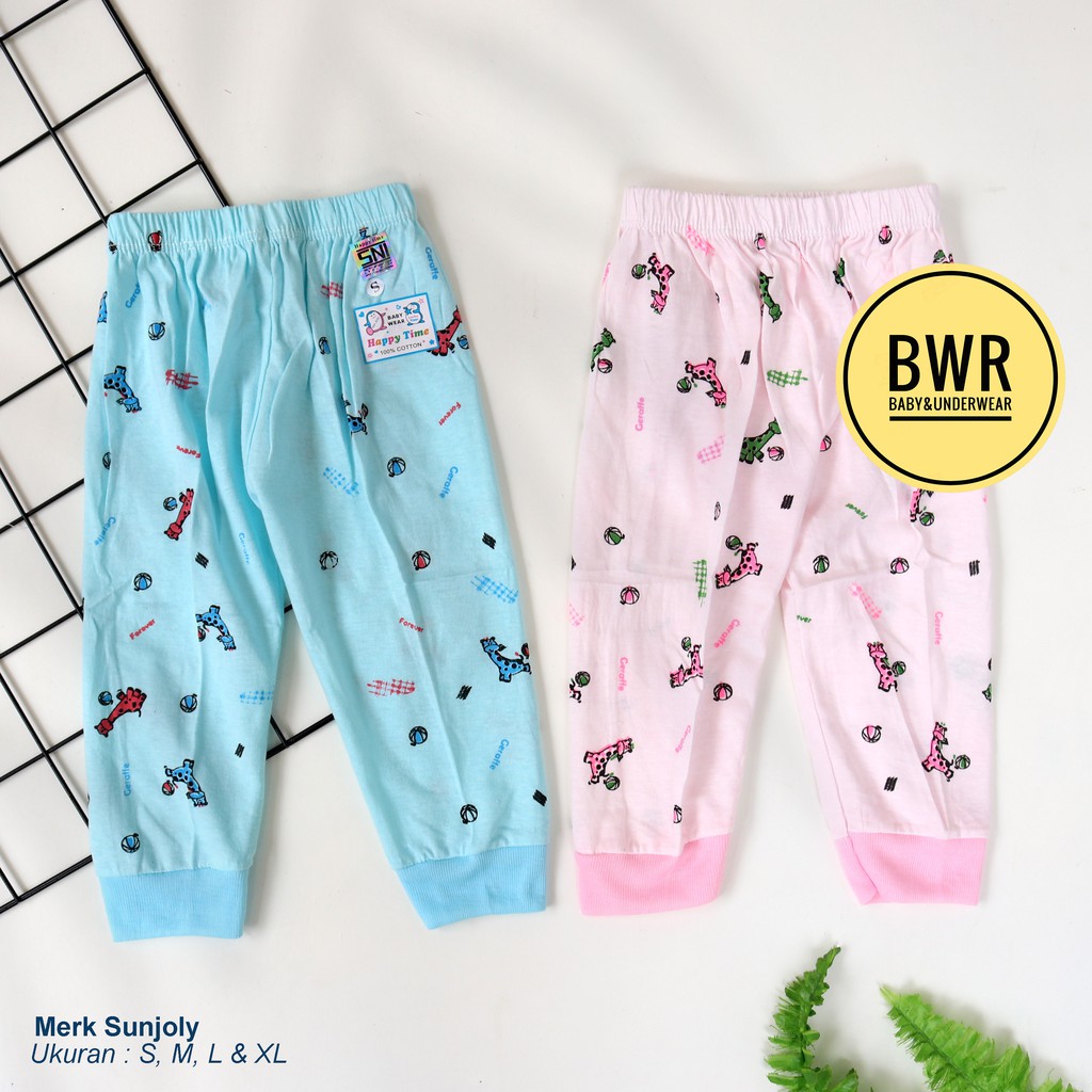 [ 3pc ] Celana Panjang Anak &amp; Bayi Laki Laki | S,M,L Celana SUNJOLY WARNA Cewek Cowok Murah - Bwr