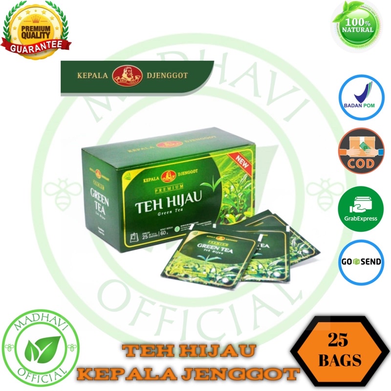 

Teh Hijau Kepala Djenggot, Teh Celup Kepala Jenggot 60gr Green Tea