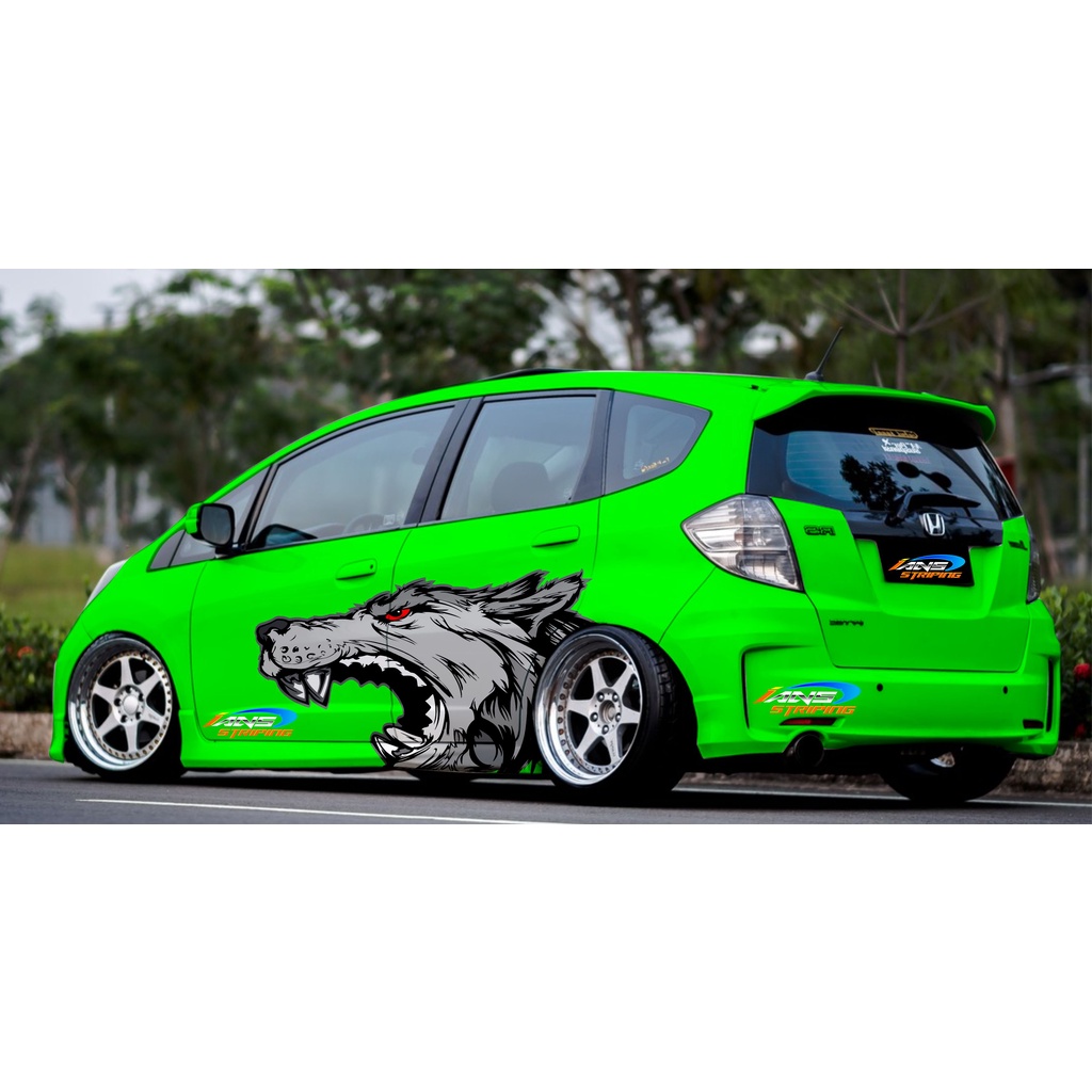 DECAL STIKER MOBIL JAZZ AGYA AYLA YARIS VIOS SWIFT AVANZA BRIO ATOS SRIGALA WOLF/ STIKER MOBIL STIKER VARIASI MOBIL