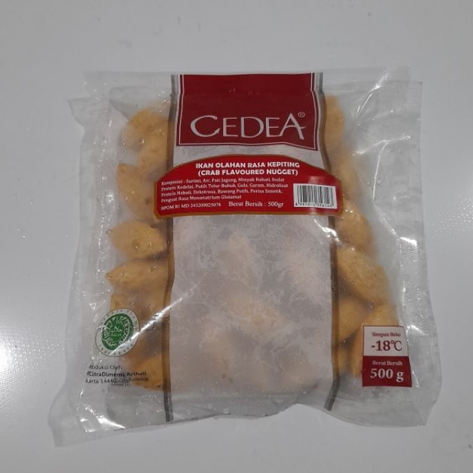 

Cedea Crab Flavoured Nugget 500g / Nugget Kepiting