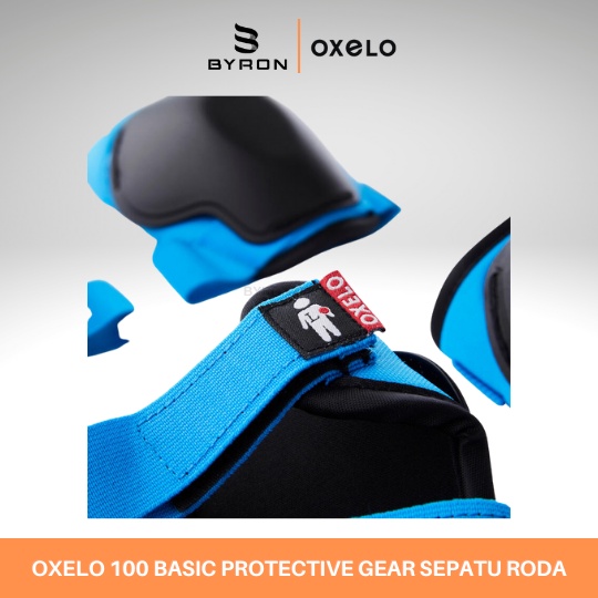 OXELO 100 Basic Dekker Pelindung 3-Bagian Anak Scooter Sepatu Roda Original