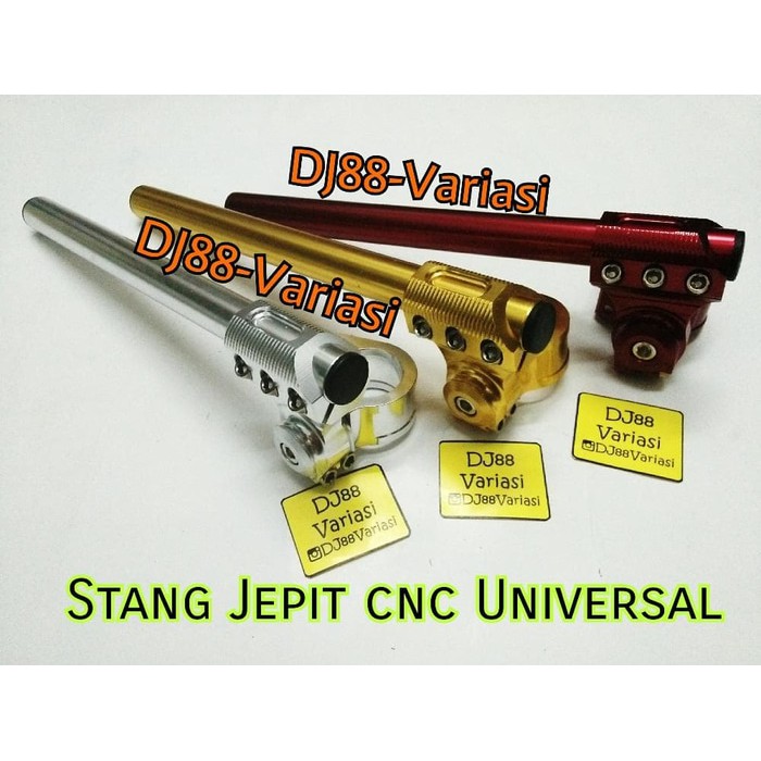 Stang jepit cnc motif nui vixion old new vixion nvl nva r15 adjustable