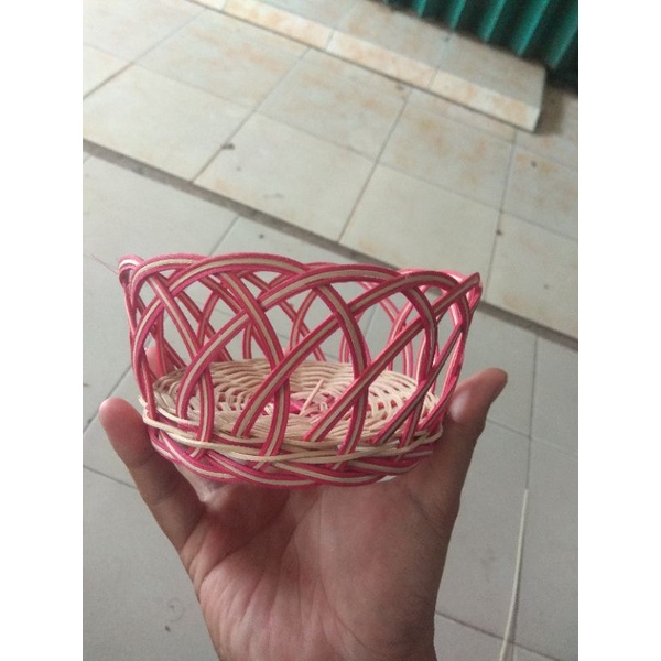 keranjang parcel hantaran rotan kecil