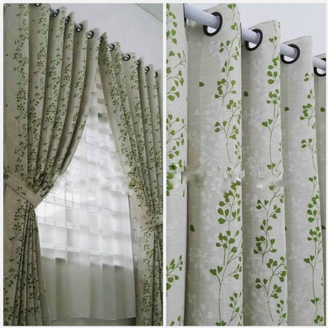 Gorden Blackout Bunga Sakura