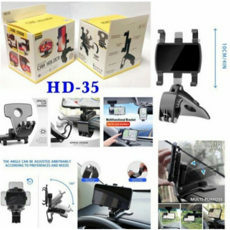 CAR HOLDER HD-35 FOR SMARTPHONE GPS HOLDER JEPIT MOBIL