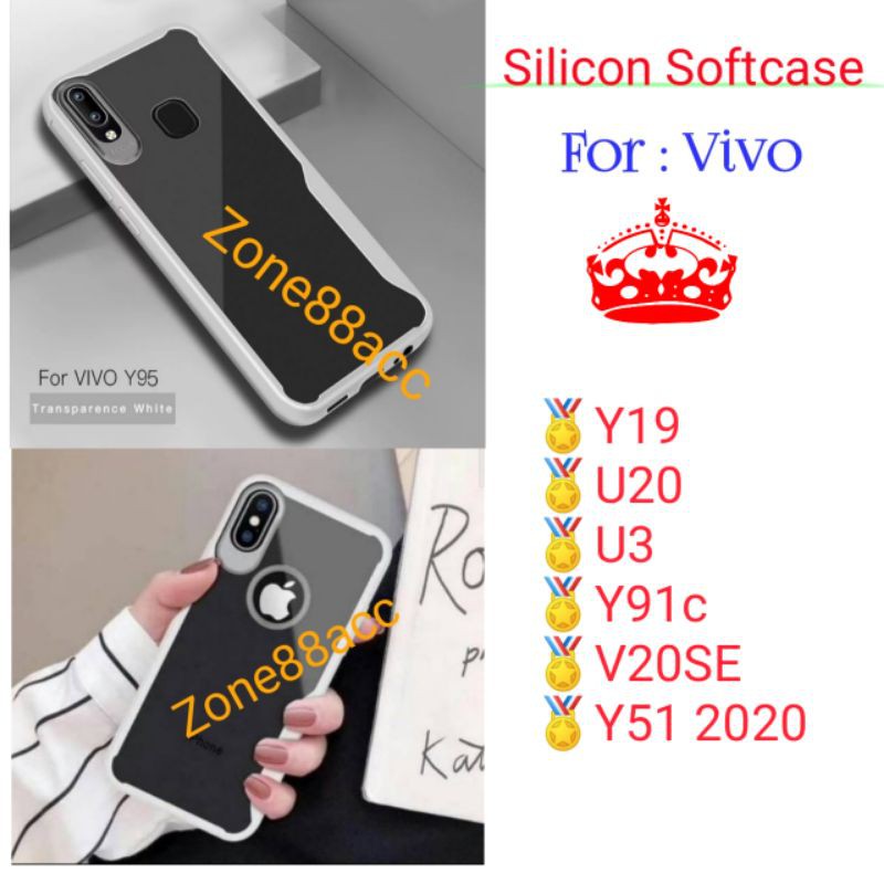 Case Vivo Y19 U20 U3 Y91c V20 SE V20SE Y51 Silicon Softcase Silikon Casing Cover Focus