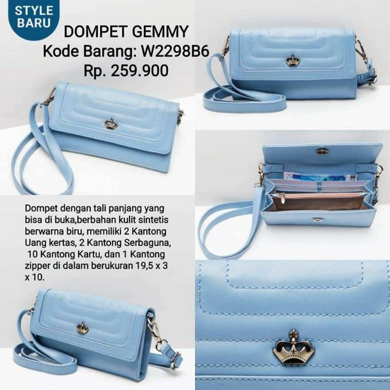 DOMPET GEMMY SOPHIE MARTIN PARIS PROMO/TAS DOMPET SOPHIE MARTIN/DOMPET SAS/KODE MAHKOTA