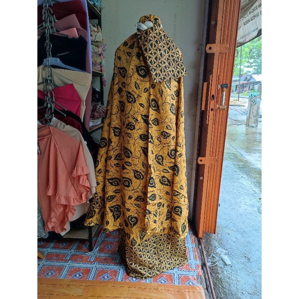 mukena rayon jumbo batik